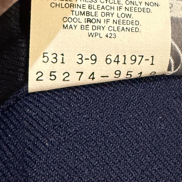 Bend Over Levi Strauss Navy Blue Sz 10 Petite NWT Vintage USA Trousers office - Picture 5 of 13